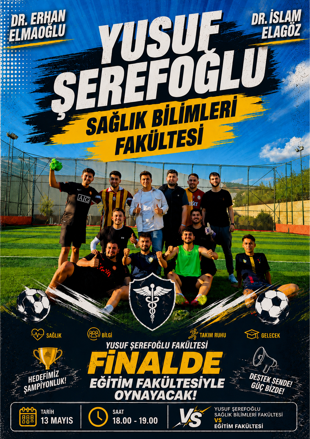 🔴⚪ Sağlık Bilimleri Fakültesi Futbol Takımı Finalde!