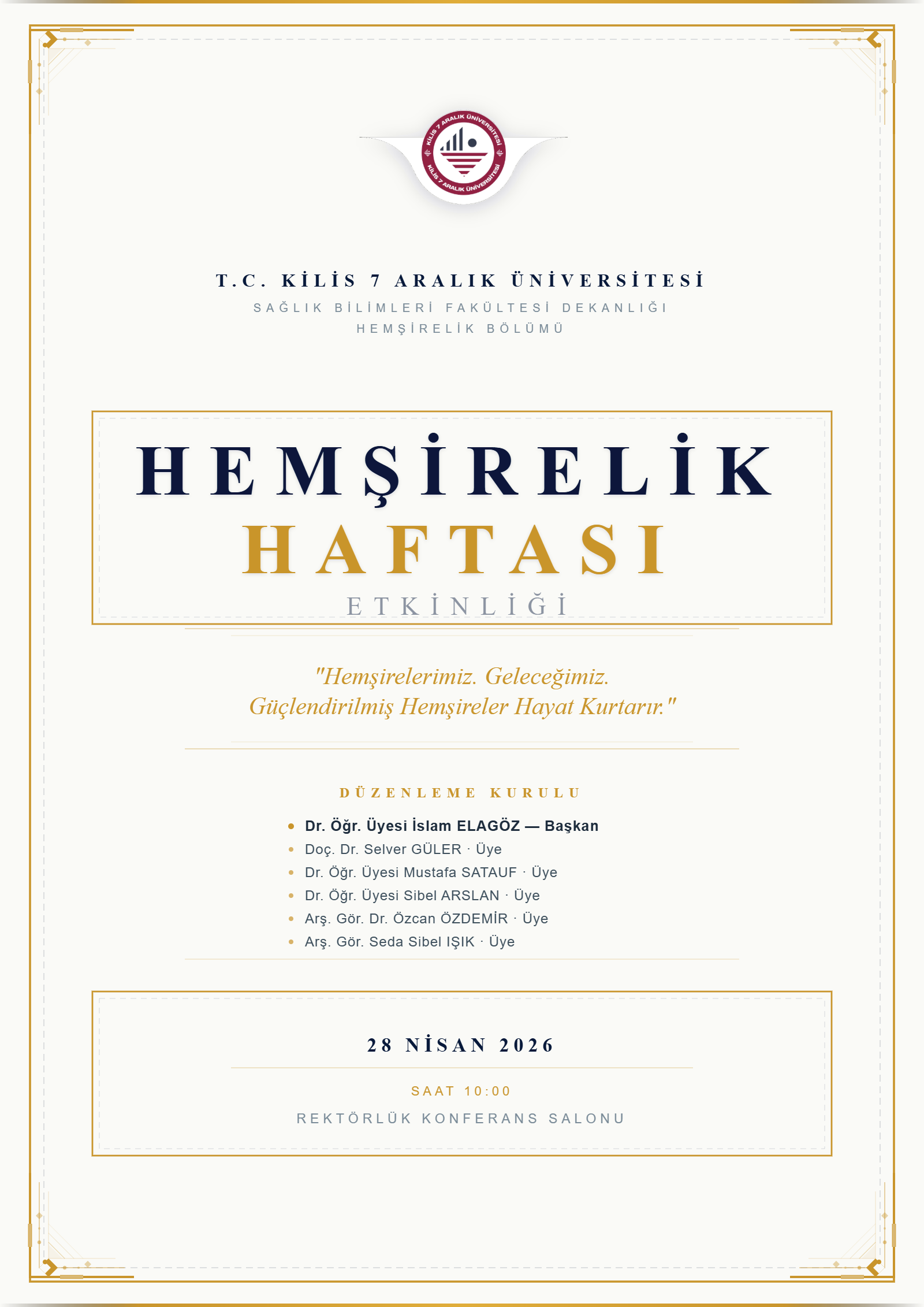 Hemşirelik Haftası Etkinliğimiz Gerçekleştirildi